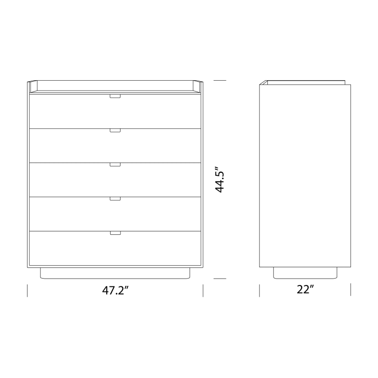 Darren Nightstands Dimensions