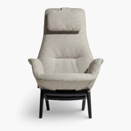Downtown Lounge Armchair - White Bouclé (1)