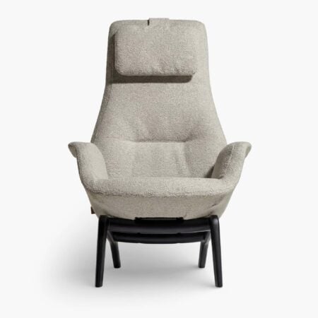 Downtown Lounge Armchair - White Bouclé (1)