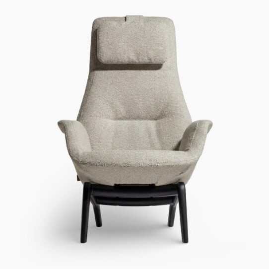 Downtown Lounge Armchair - White Bouclé (1)