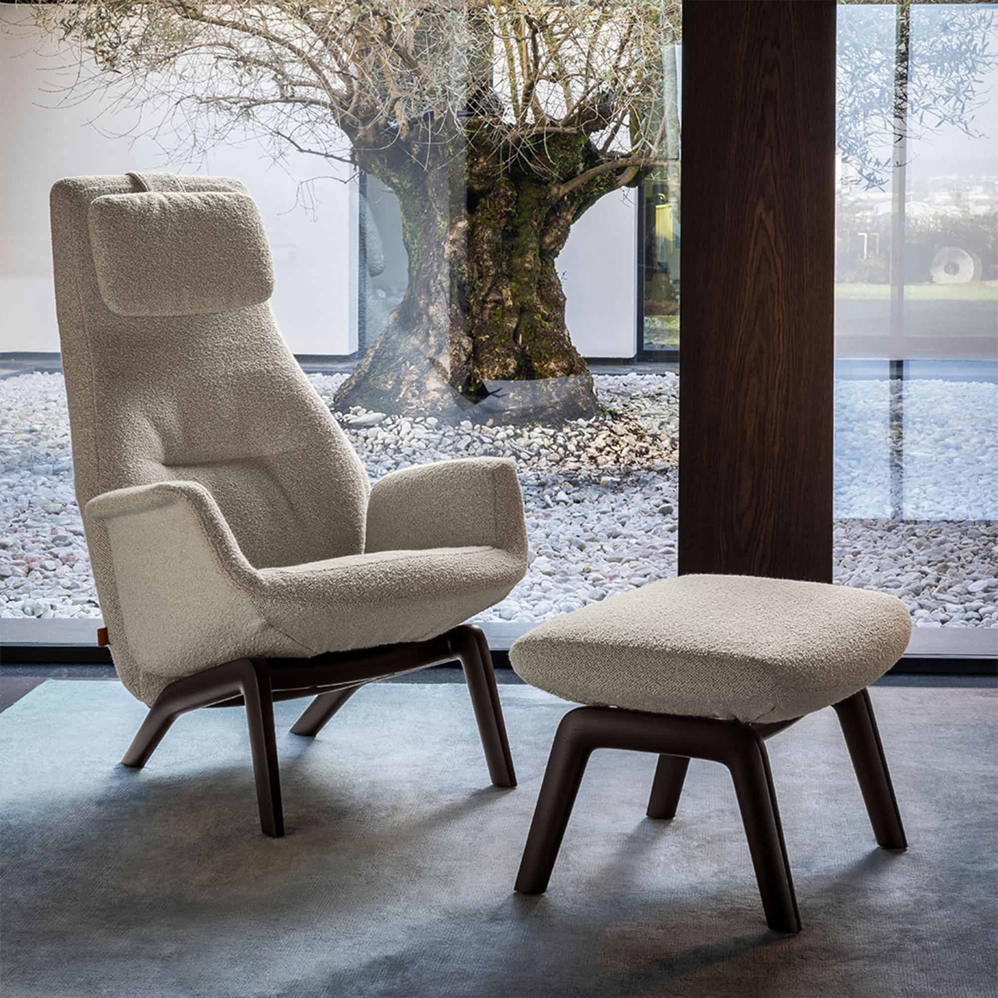 Downtown Lounge Armchair - White Bouclé (11)