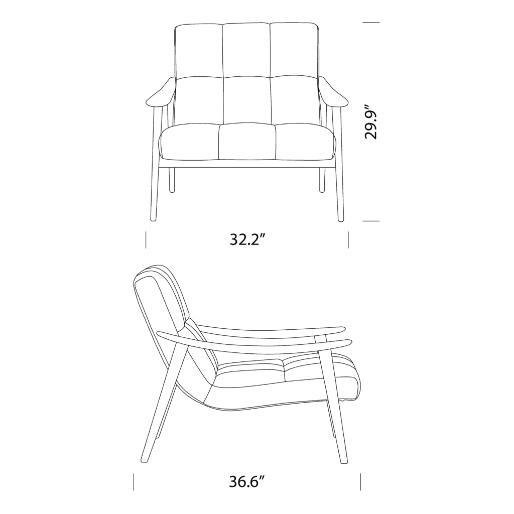 Fynn Armchair Dimensions