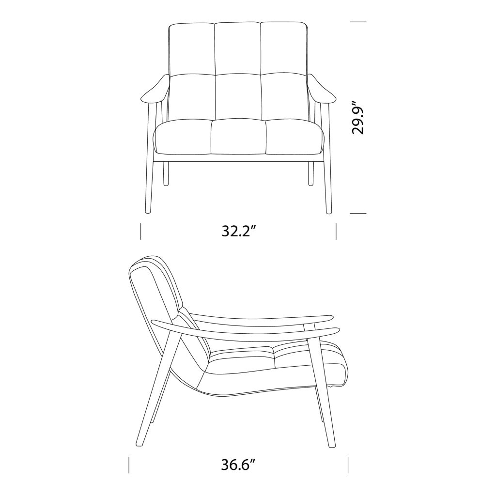 Fynn Armchair Dimensions