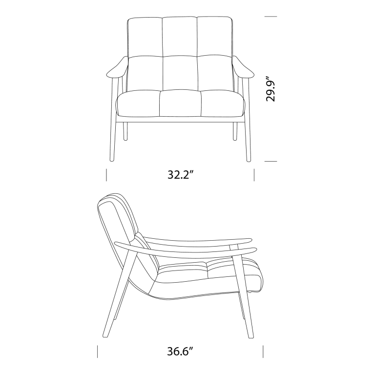 Fynn Armchair Dimensions