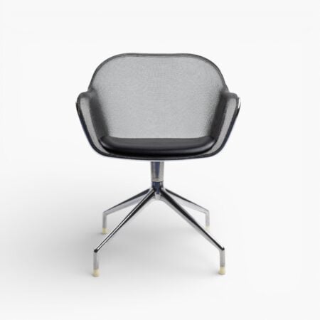 Iuta Swivel Chair Black wbg 1