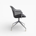 Iuta Swivel Chair Black wbg 3