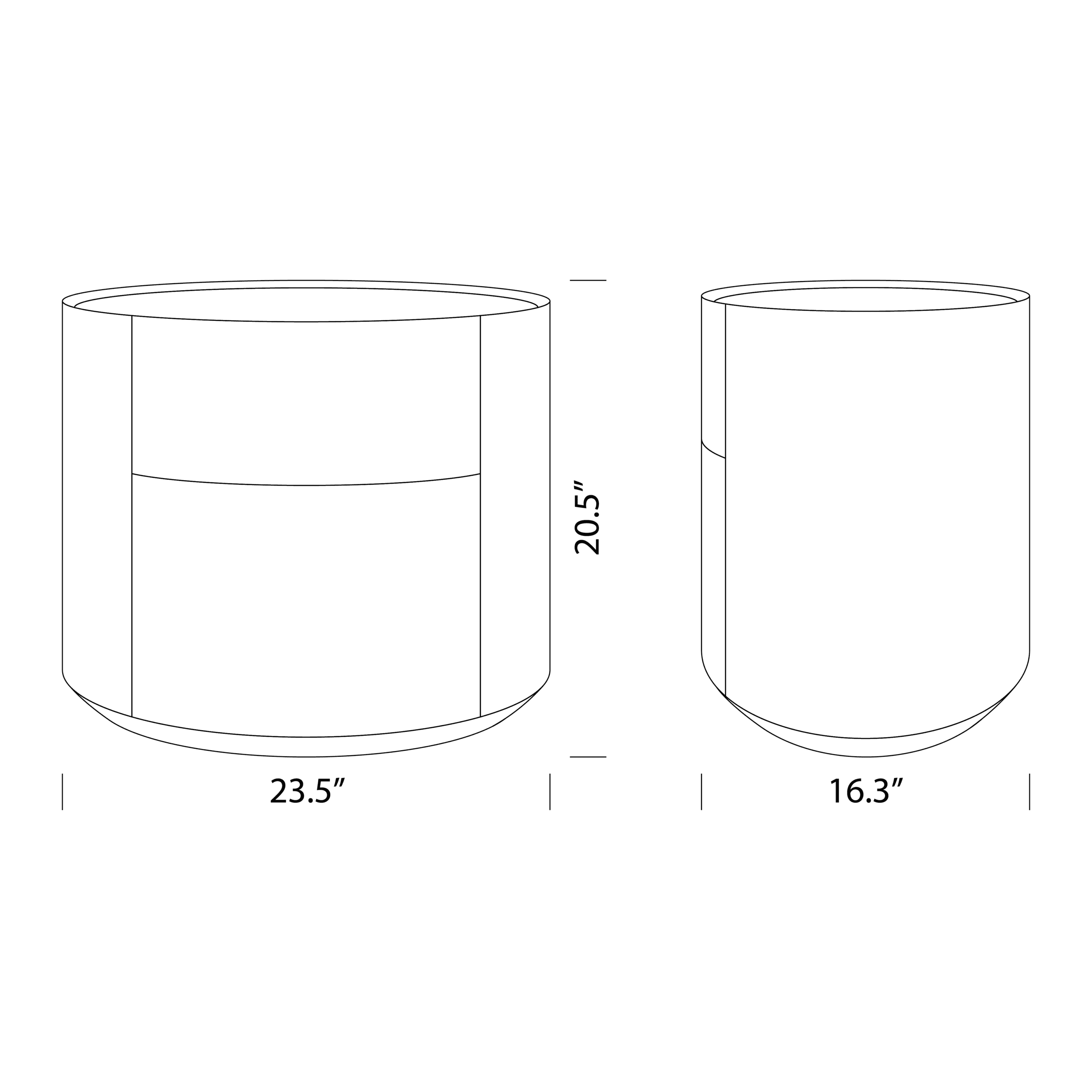 Kelly Side Table Dimensions