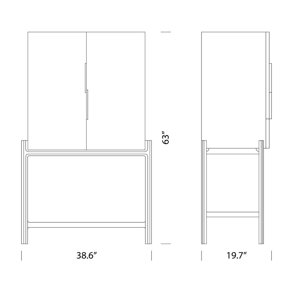 Kings Cross Vanity Tables in Walnut Wood Dimensions