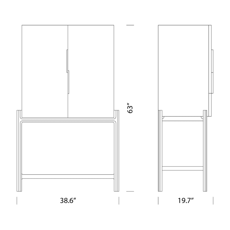 Kings Cross Vanity Tables in Walnut Wood Dimensions