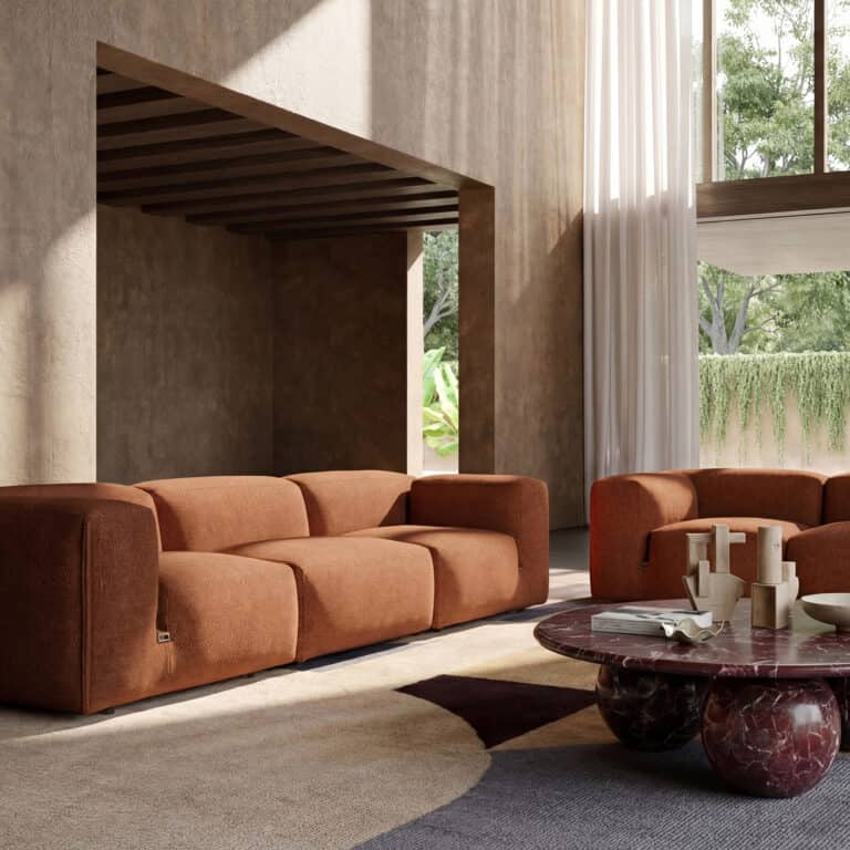 Le Mura Sofa - Rust Chenille (12)