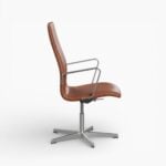 Oxford Chair Brown Leather wbg 4 Oxford Chair Brown Leather wbg 4