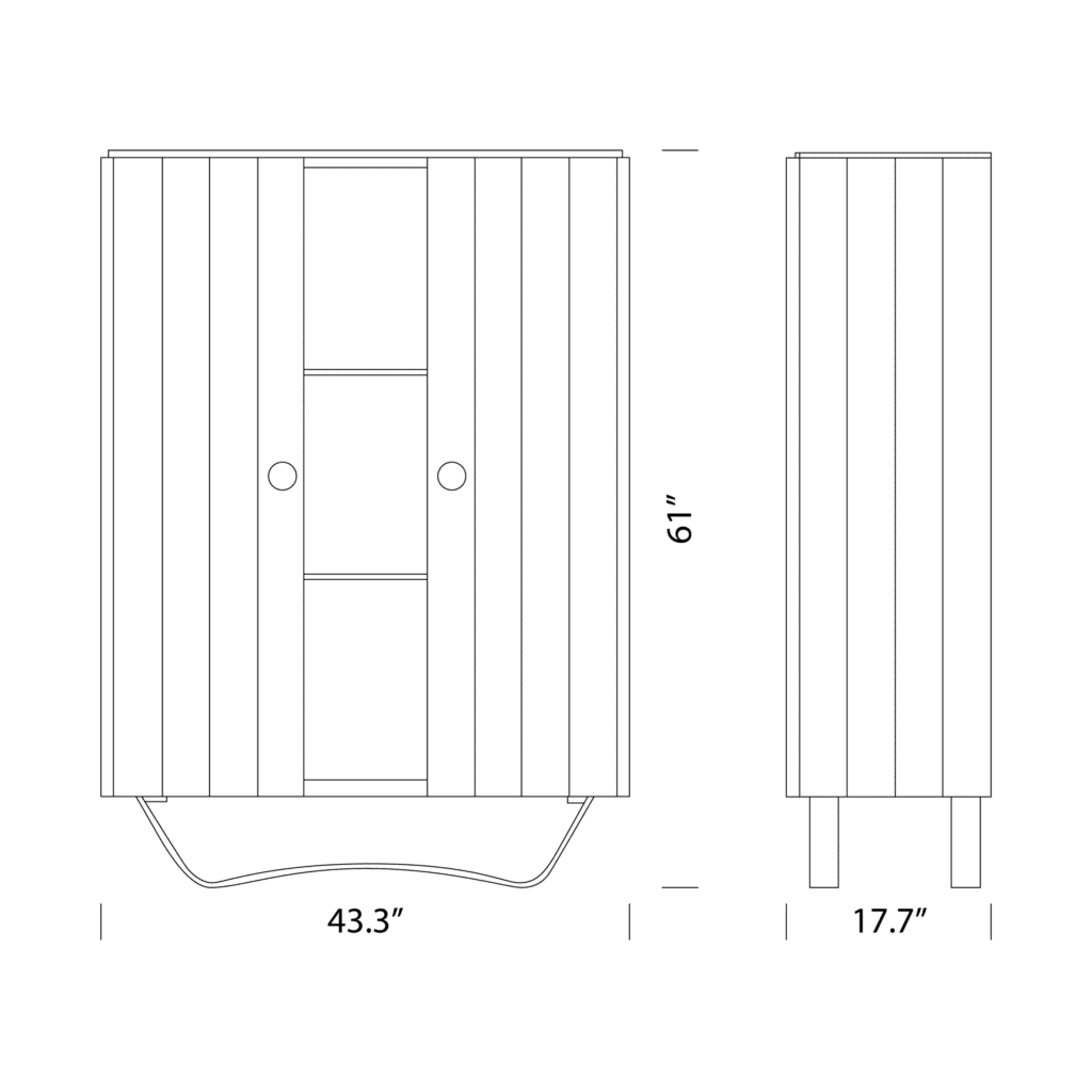Pantelleria Bar Cabinet Dimensions