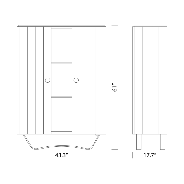 Pantelleria Bar Cabinet Dimensions