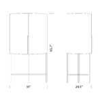 Plissé Bar Cabinet Dimensions Plissé Bar Cabinet Dimensions