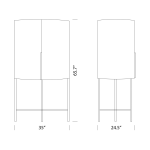 Plissé Bar Cabinet Dimensions Plissé Bar Cabinet Dimensions