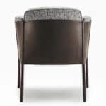 Shelley Dining Chair - Fabric Dark Brown Leather Cover (4) Shelley Dining Chair - Fabric Dark Brown Leather Cover (4)