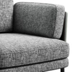 Shelley Dining Chair - Fabric Dark Brown Leather Cover (6) Shelley Dining Chair - Fabric Dark Brown Leather Cover (6)