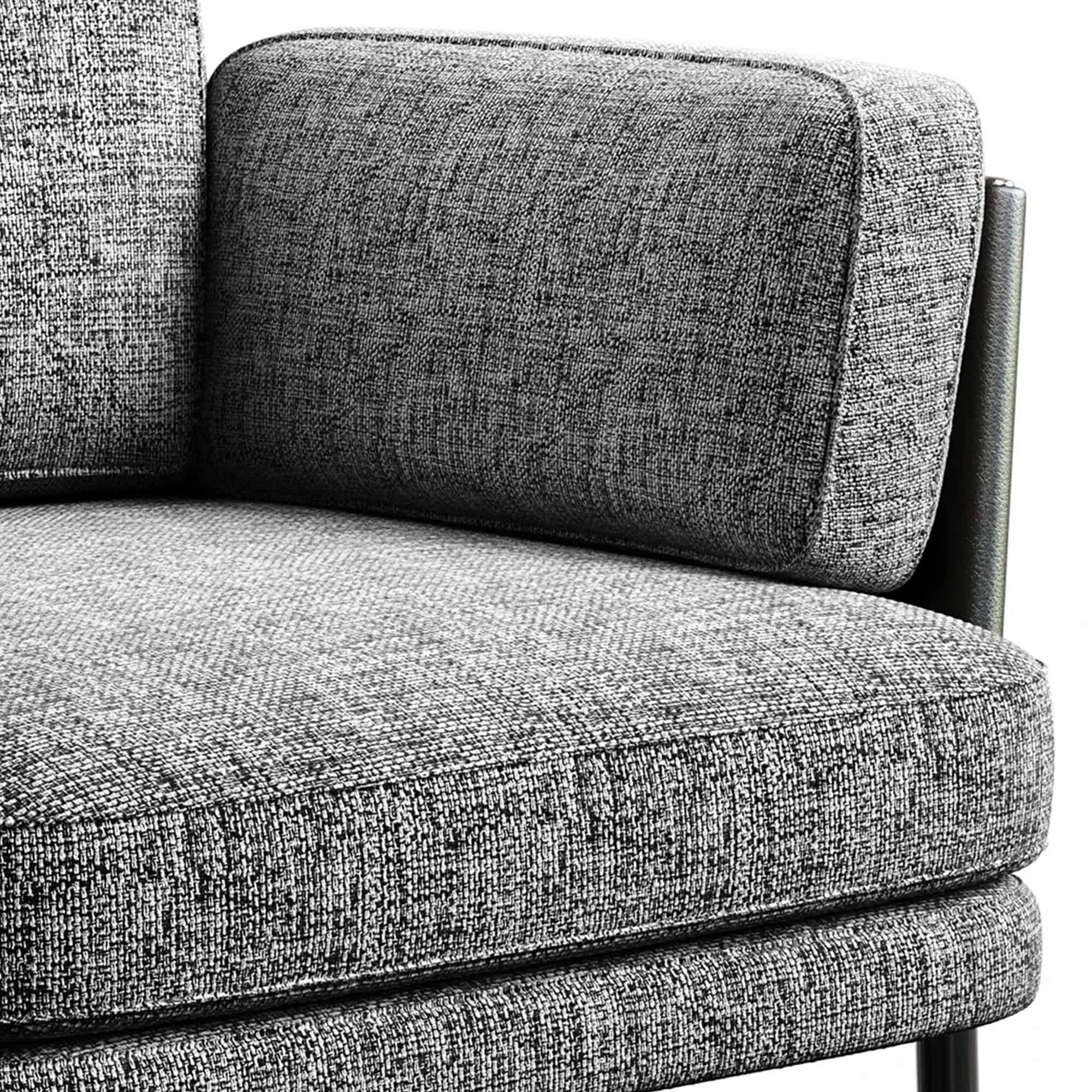 Shelley Dining Chair - Fabric Dark Brown Leather Cover (6) Shelley Dining Chair - Fabric Dark Brown Leather Cover (6)