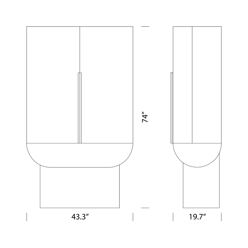 Siona Bar Cabinet Dimensions