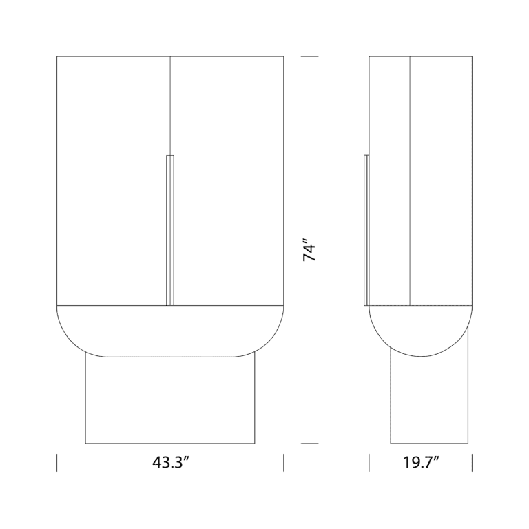 Siona Bar Cabinet Dimensions