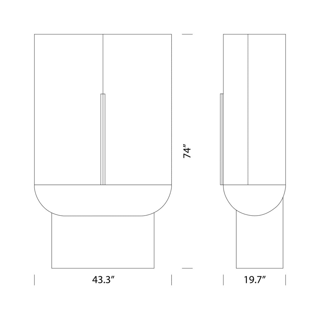 Siona Bar Cabinet Dimensions