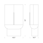 Siona Bar Cabinet Dimensions Siona Bar Cabinet Dimensions