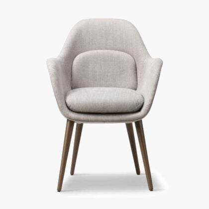 Swoon Dining Armchair Wood base 1 1