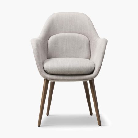 Swoon Dining Armchair Wood base 1 1