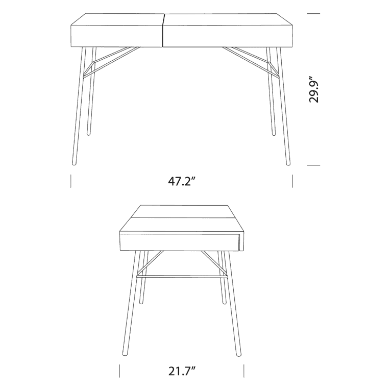 The Juliette Dressing Table Dimensions