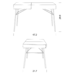 The Juliette Dressing Table Dimensions The Juliette Dressing Table Dimensions
