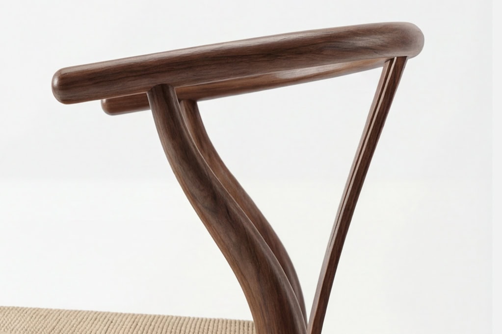 Wishbone Barstool Detail 3