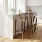 Wishbone Barstool Walnut 1