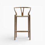 Wishbone Barstool Walnut wbg 1
