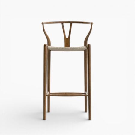 Wishbone Barstool Walnut wbg 1