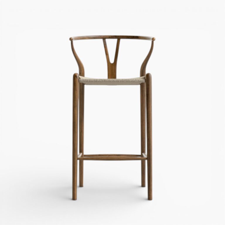 Wishbone Barstool Walnut wbg 1