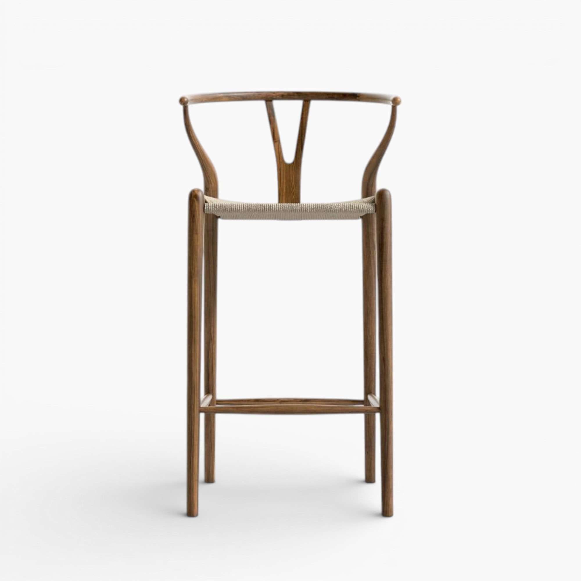 Wishbone Barstool Walnut wbg 1