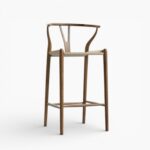 Wishbone Barstool Walnut wbg 2