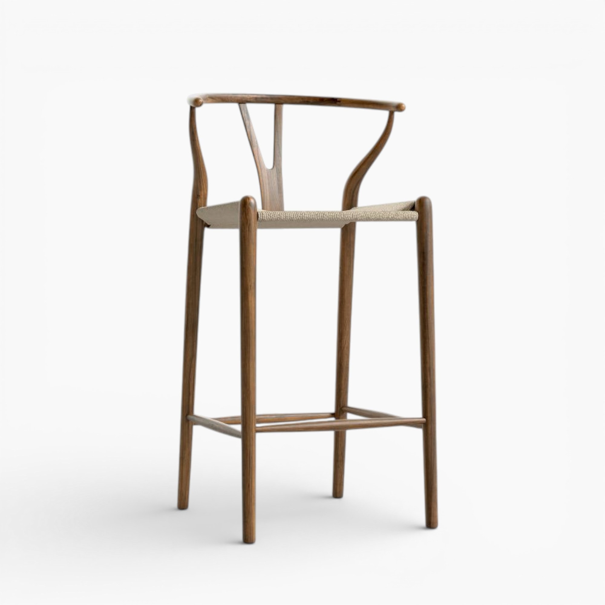 Wishbone Barstool Walnut wbg 2