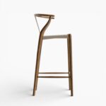 Wishbone Barstool Walnut wbg 3