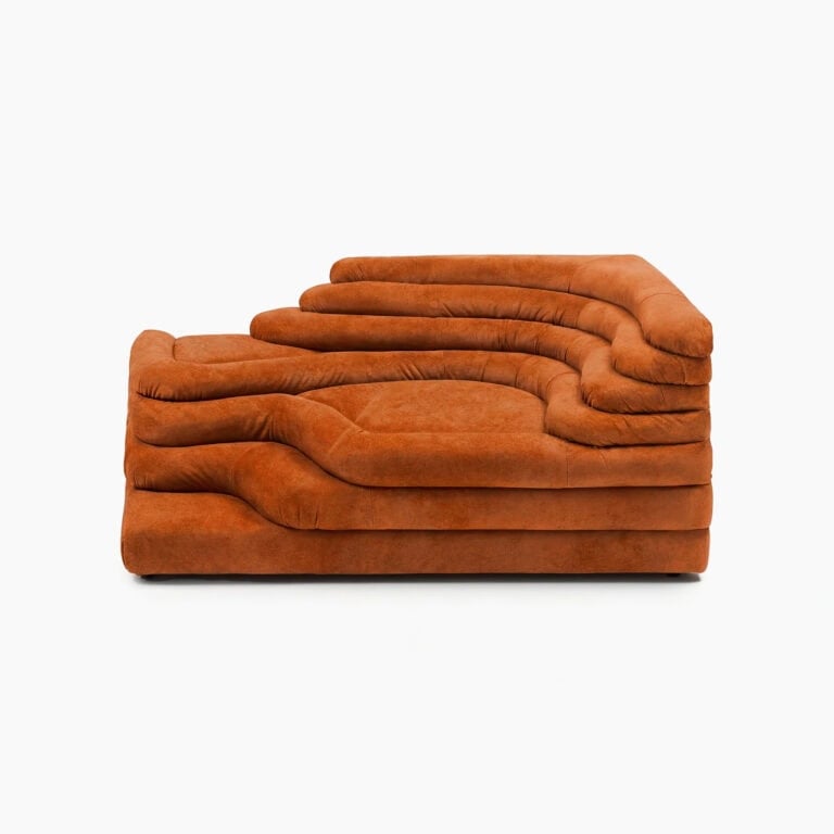 DS 1025 Terrazza Left Armrest - Burnt Orange Suede (1)