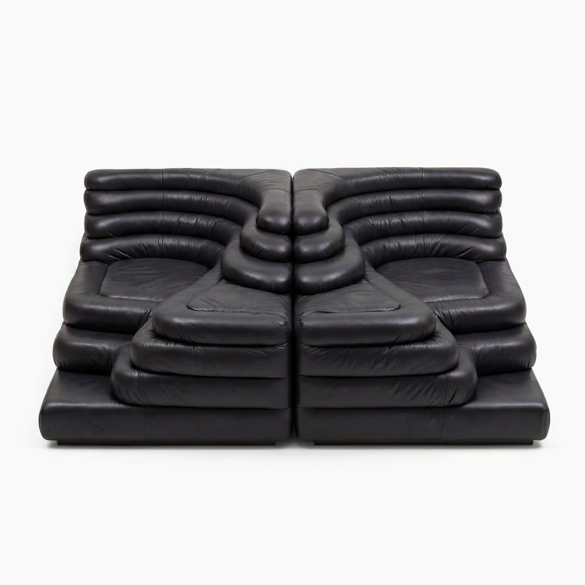 DS 1025 Terrazza Sofa - Black Aniline Leather (5)