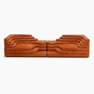 DS 1025 Terrazza Sofa - Burnt Orange Suede (1)