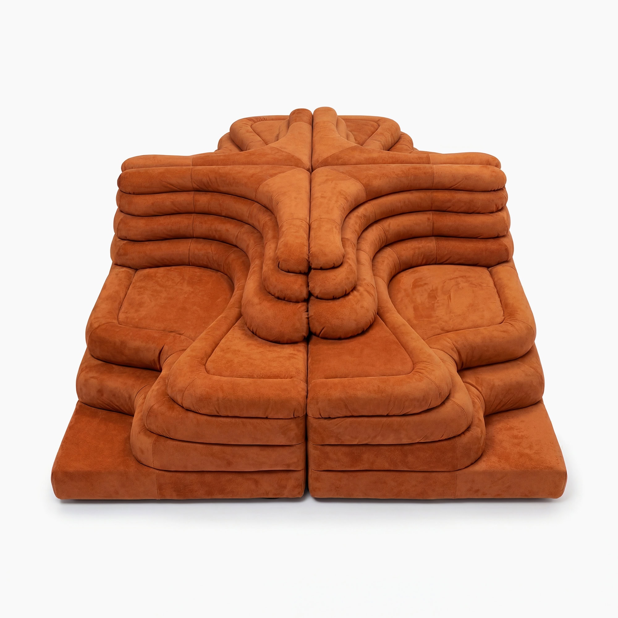 DS 1025 Terrazza Sofa - Burnt Orange Suede (3)