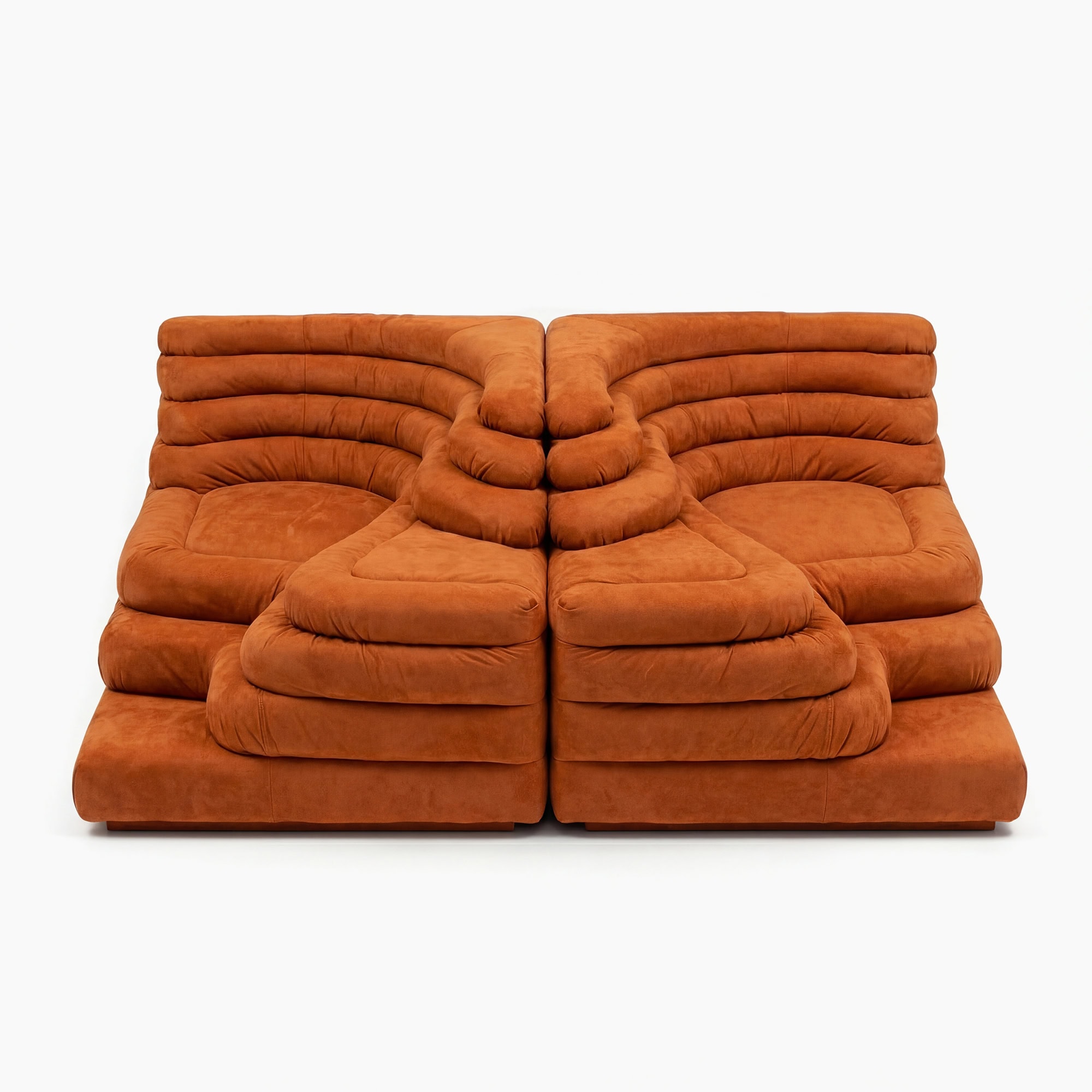 DS 1025 Terrazza Sofa - Burnt Orange Suede (5)