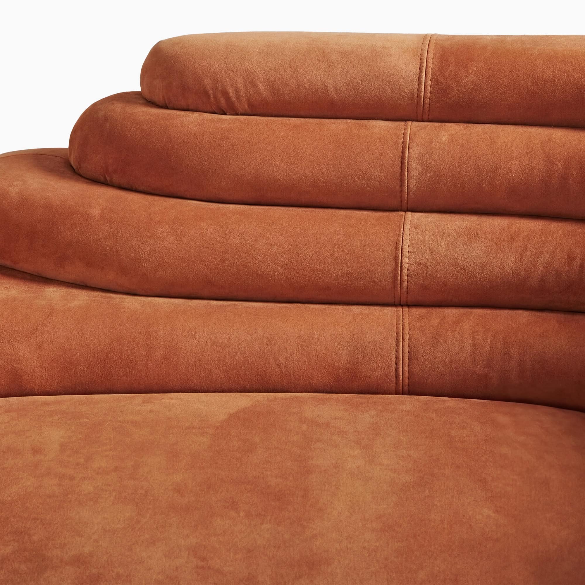 DS 1025 Terrazza Sofa - Burnt Orange Suede (8)