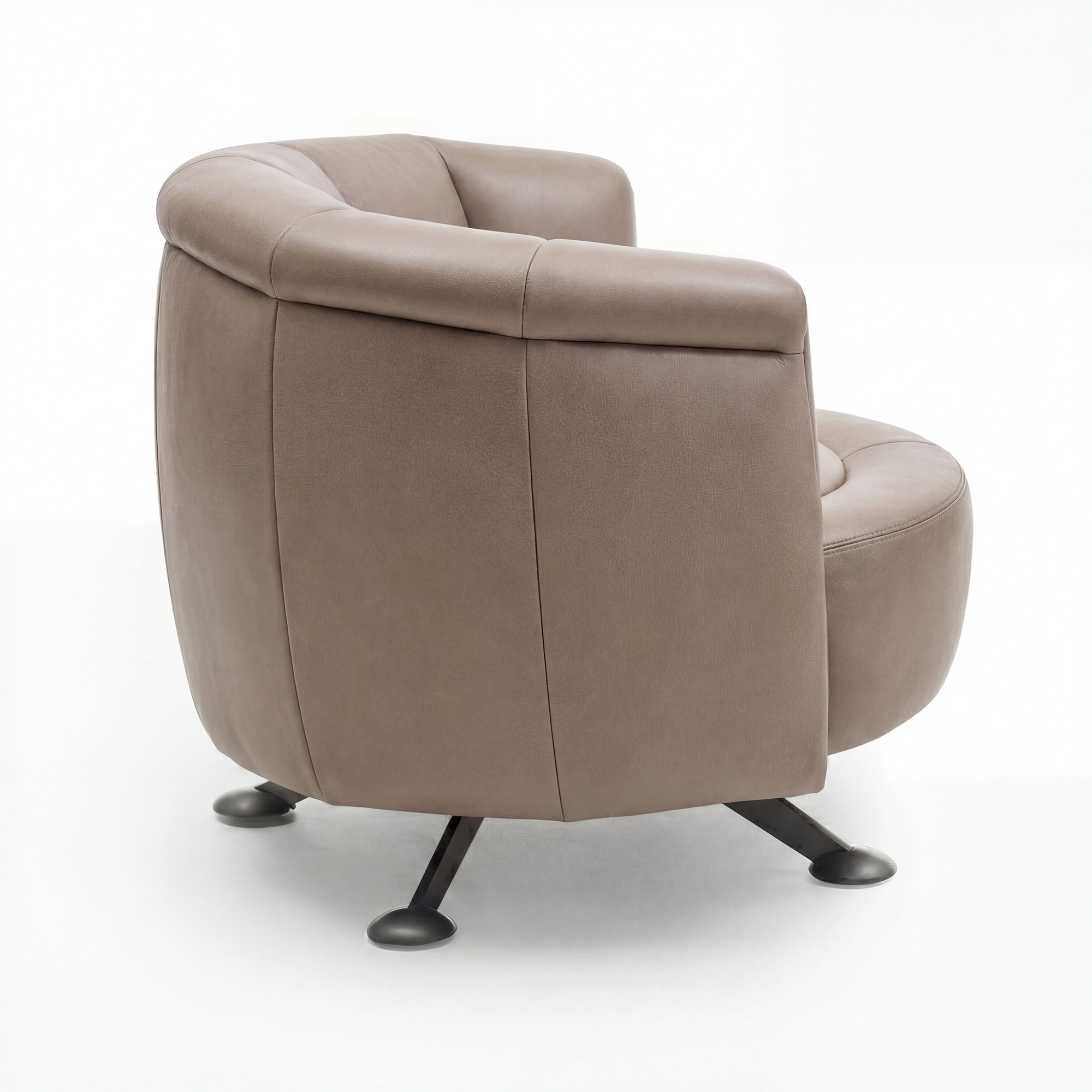 DS 164 Slide Armchair - Aniline Light Taupe Leather (3)