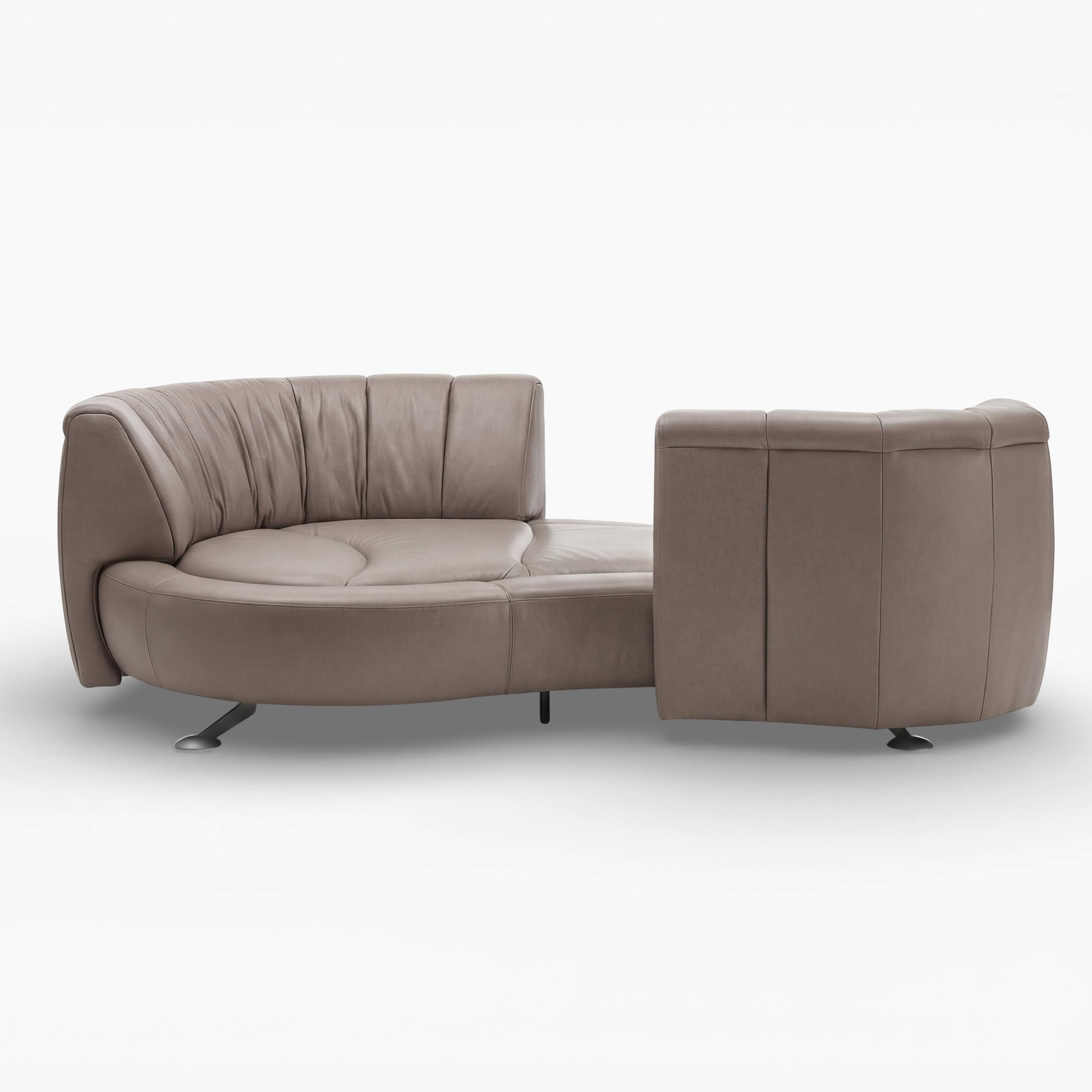 DS 164 Slide Sofa - Aniline Light Taupe Leather (4)