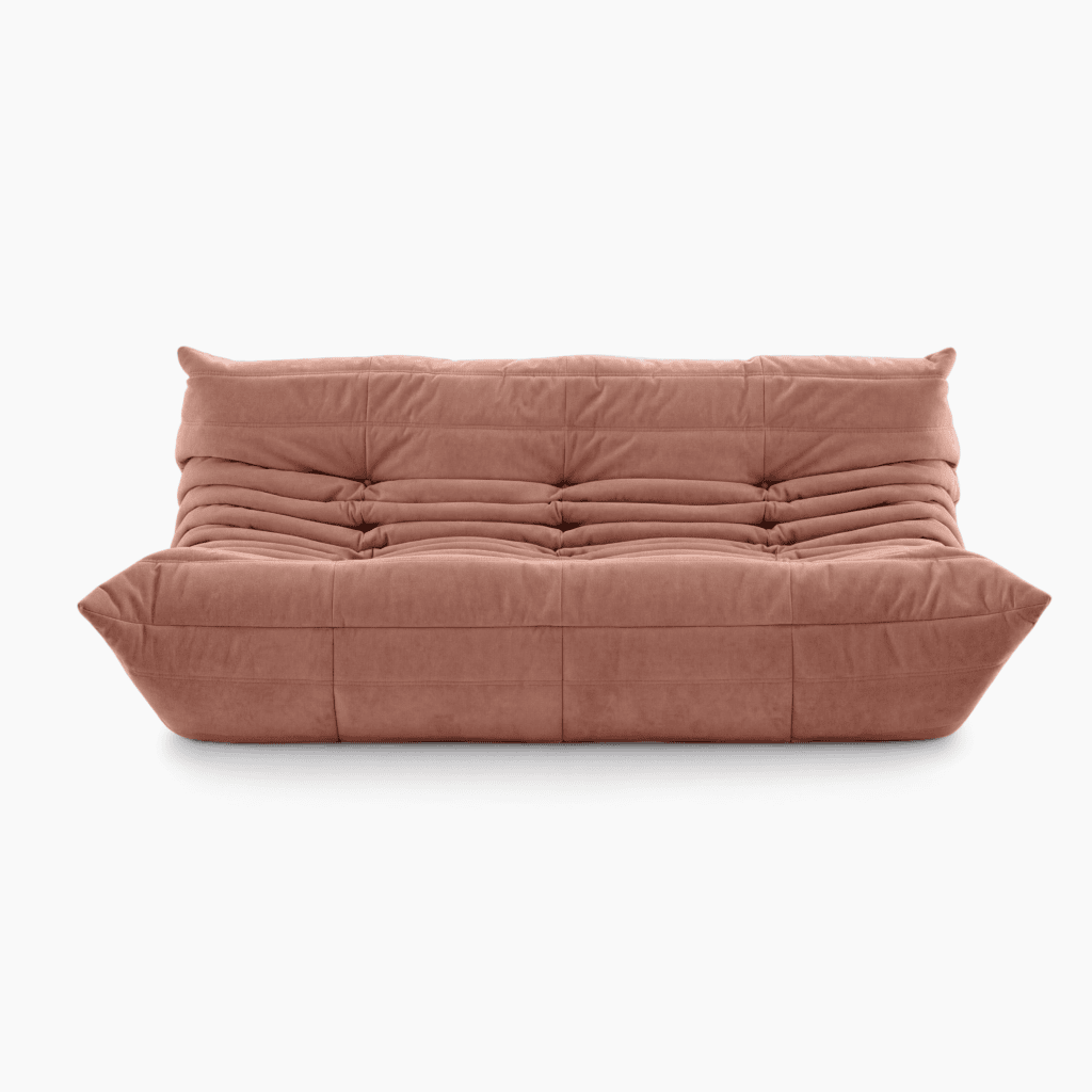 TOGO 3 SEATER Dusty Rose Alcantara