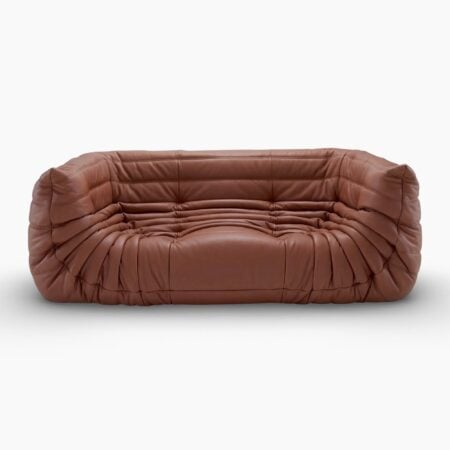 Togo Fireside Sofa - Brown (1) - Ducaroy Sofa Leather, Ducaroy Sofa, Togo Sofa