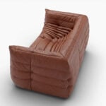 Togo Fireside Sofa - Brown (4) Togo Fireside Sofa - Brown (4) - Ducaroy Sofa Leather, Ducaroy Sofa, Togo Sofa